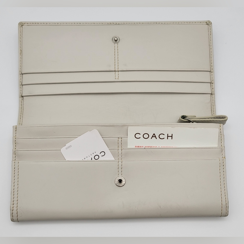 Coach Polished Calfskin Slim Envelope Wallet 8618 - Picture 16 of 16